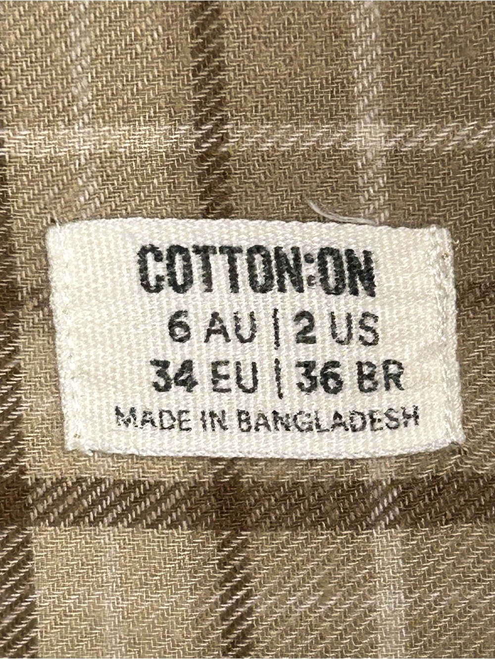 Cotton On Women's Oversized Plaid Brushed Flannel Button Down Shirt - Picture 5 of 9